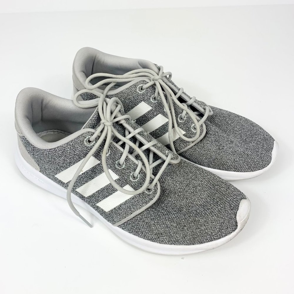 Adidas Cloudfoam Women's QT Racer 2.0 Shoes in Grey/White Size 7